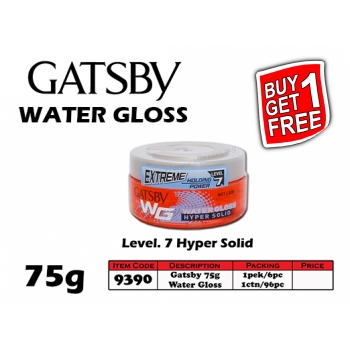9390 Gatsby Water Gloss 75g - Level 7. Hyper Solid- Buy1Get1free
